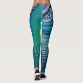 Leggings L'acrylique de fille de médias mélangés versent (Dos)