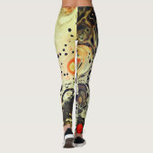 LEGGINGS L'ACRYLIQUE VERSENT LES GUÊTRES ABSTRAITES DE (Dos)
