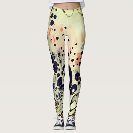 LEGGINGS L'ACRYLIQUE VERSENT LES GUÊTRES ABSTRAITES DE (Devant)