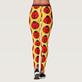 Leggings Ladybug femmes jambes exercice Yoga Pantalon (Dos)