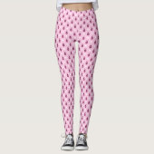 Leggings Ladybugs rose (Devant)