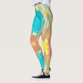 Leggings Lagon bleu tropical Botanique (Gauche)