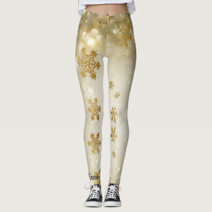 Leggings Laisser Neige Légendes Snowflakes Pantalons Cute P