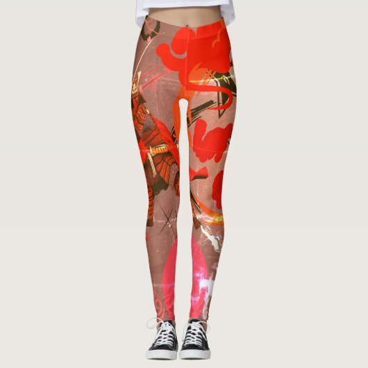 Leggings ⛈️ 🥷 Laissez-Les Venir, Anime Manga Powers 🥷 ⛈️ (Devant)