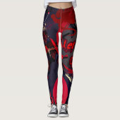 Leggings ⛈️ 🥷 Laissez-Les Venir, Tempête De Samurai 🥷 ⛈️ (Devant)