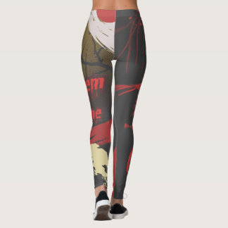 Leggings ⛈️ 🥷 Laissez-Les Venir, Washed Out Faded 🥷 ⛈️
