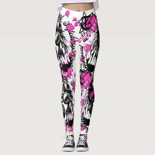 Leggings Laissez votre expression parler dans votre mode (Devant)