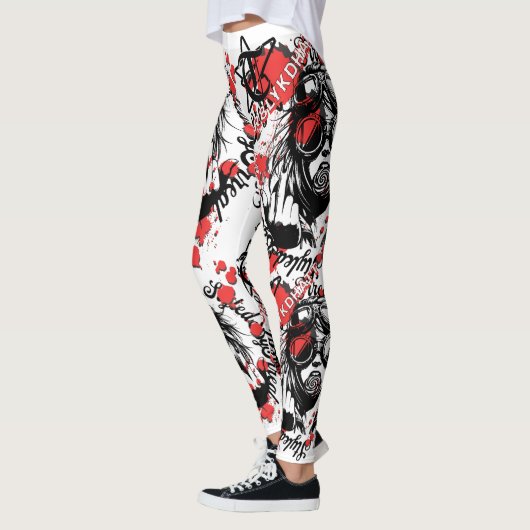 Leggings Laissez votre expression parler dans votre mode (Gauche)