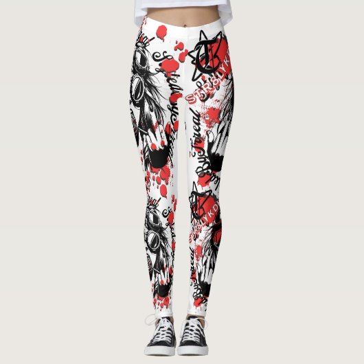 Leggings Laissez votre expression parler dans votre mode (Devant)