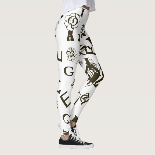 Leggings L'alphabet (Droite)