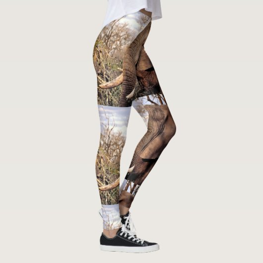 Leggings L'Amant éléphant de la faune (Droite)