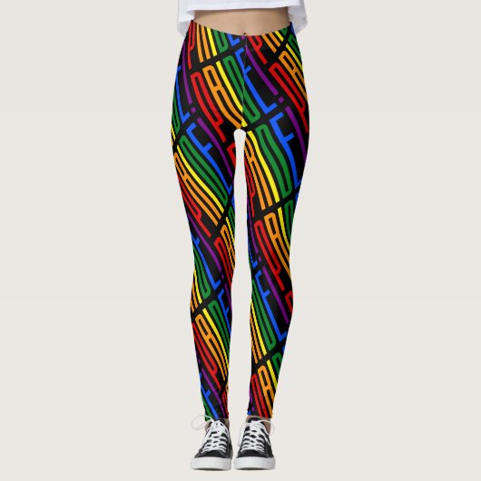 Leggings L'amour de fierté de LGBT est drapeau (Devant)