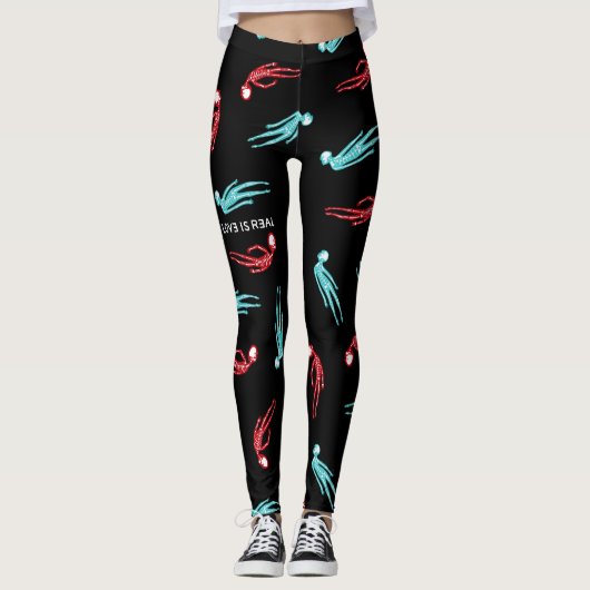 Leggings L'amour est le vrai squelette (Devant)