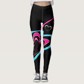 Leggings L'amour est une trace de coeurs (Devant)