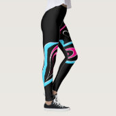 Leggings L'amour est une trace de coeurs (Droite)
