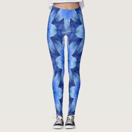 Leggings L'amour flottant en Bleu..... (Devant)
