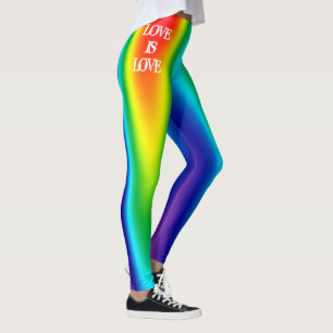 Leggings L'amour gay pride est l'amour Rainbow Personnalisé