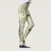 Leggings L'anatomie de la main humaine de Léonard de Vinci (Droite)