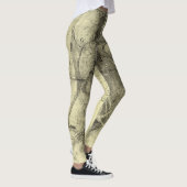 Leggings L'anatomie humaine de Léonard de Vinci, Torse fémi (Droite)