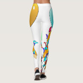 Leggings L'anniversaire célèbrent des guêtres de joyeux (Dos)