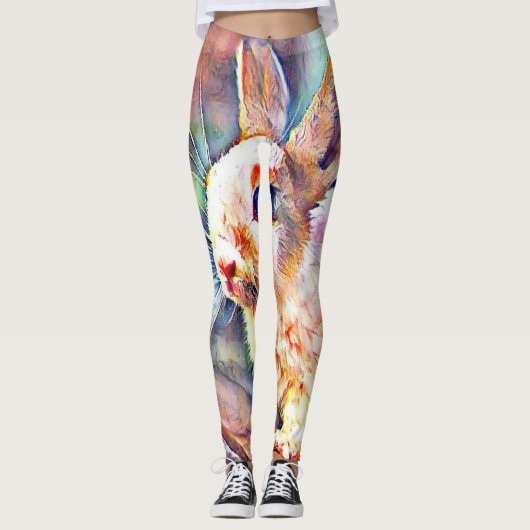 Leggings lapin aquarell (Devant)
