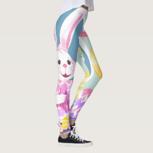 Leggings lapin avec oeufs de pâques