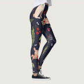 Leggings Lapin d'art populaire scandinave (Droite)