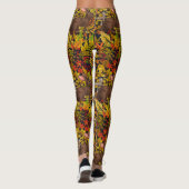 Leggings Lapin d'automne en noir (Dos)