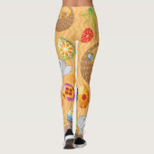Leggings Lapin De Pâques Et Oeufs Colorés (Dos)