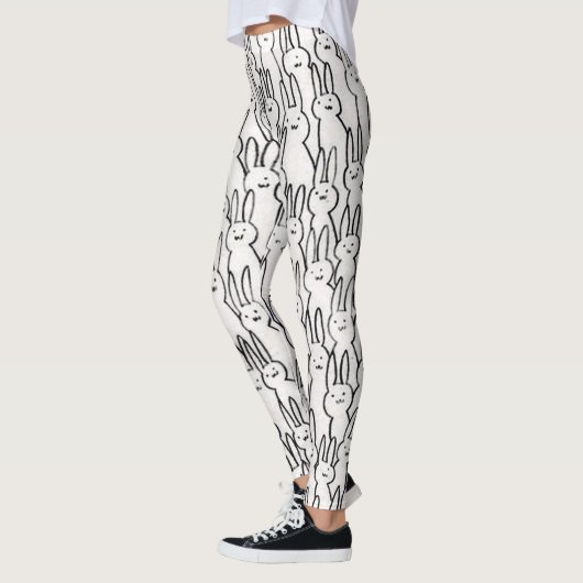 Leggings Lapins blancs mignons (Gauche)