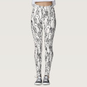 Leggings Lapins blancs mignons (Devant)