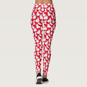 Leggings lapins blancs motif 01.bw (Dos)