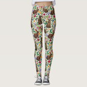 Leggings Lapins et fleur sauvage (Devant)