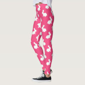Leggings lapins roses et blancs chauds (Gauche)