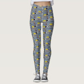 Leggings Lapis Grey Figaro Voiture Motif Figarations Leggat (Devant)