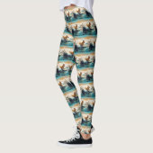 Leggings Lapphund Plage Finlandaise Plage Surf Peinture (Gauche)