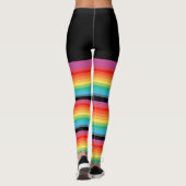 Leggings L'arc-en-ciel barre de fausses chaussettes serrées (Dos)
