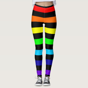 Leggings L'arc-en-ciel barre des guêtres