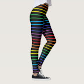 Leggings L'arc-en-ciel décrit barre le noir (Droite)