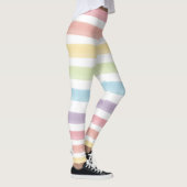 Leggings L'arc-en-ciel en pastel d'aquarelle barre le (Droite)