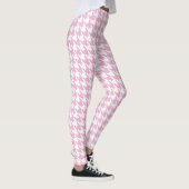 Leggings Large Pied De Poule Houndstooth rose blanc (Droite)