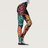 Leggings Large Whimsical Leaves (Droite)