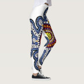 Leggings L'art aborigène australien multicolore (Droite)