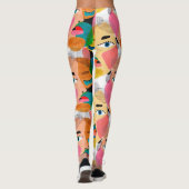 Leggings L'art abstrait des filles (Dos)