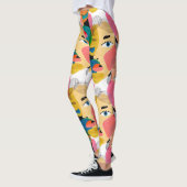 Leggings L'art abstrait des filles (Gauche)