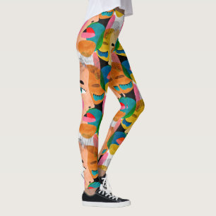 Leggings L'art abstrait des filles