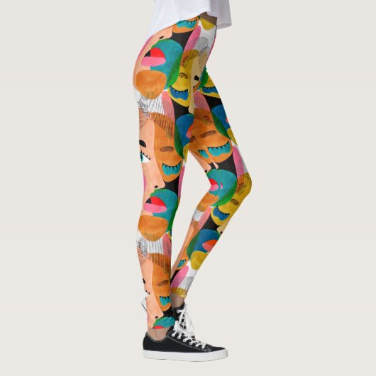 Leggings L'art abstrait des filles (Droite)