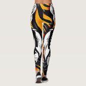 Leggings L'art Abstrait du tigre (Dos)