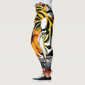 Leggings L'art Abstrait du tigre (Gauche)