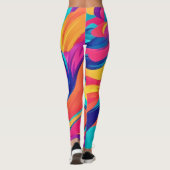 Leggings L'art Abstrait en effervescence (Dos)